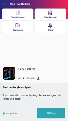 Resume Builder android App screenshot 5